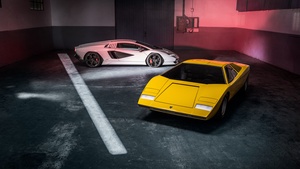 Lamborghini Countach LPI 800-4, 2022, Lamborghini Countach LP500 1987, 4K wallpaper