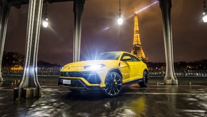 Lamborghini Urus, Anniversary, 2021, Paris, France, Night, 4K wallpaper
