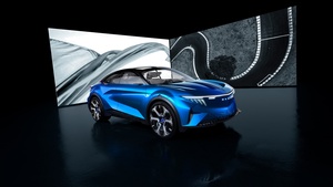 Fastback, 2024, Dark background, Electric crossover, 4K wallpaper