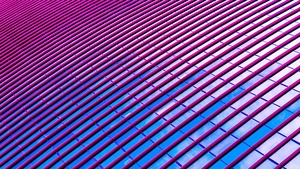 Pink, Modern architecture, Geometric, Lines, Symmetrical, Pattern, Exterior, Windows, 4K wallpaper
