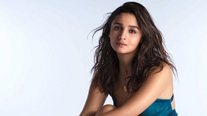 Alia Bhatt, Beautiful actress, Indian actress, White background, 4K wallpaper
