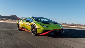 Lamborghini Huracán STO, 2021, Race track, 4K wallpaper