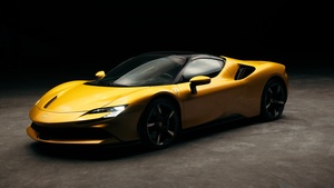 Ferrari SF90 Spider, Plug-In Hybrid, Sports cars, Dark background, 2021, 4K wallpaper