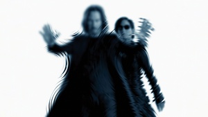 The Matrix Resurrections, Keanu Reeves, Carrie-Anne Moss, Neo, Trinity, 2021 Movies, White background, 4K wallpaper