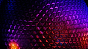Epcot, Texture, Spaceship Earth, Pattern, Walt Disney World Resort, Night time, Shapes, Vibrant, 4K wallpaper
