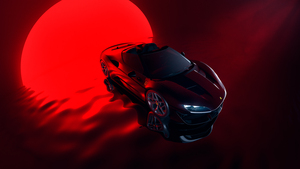 Ferrari J50, Red aesthetic, Red background, Limited edition, 4K wallpaper