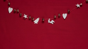 Preppy Christmas, Red background, Christmas decoration, Christmas Stars, Aesthetic Christmas, Navidad, Noel, December, 4K wallpaper