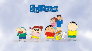 Shin-chan, TV series, Shinchan Nohara, Shiro, Shinchan famiy, Shinchan friends, Himawari, 4K wallpaper