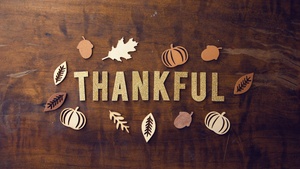 Thanksgiving Day, Thankful, Wooden background, Glitter letters, 4K wallpaper