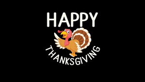 Happy Thanksgiving, Black background, Thanksgiving Day, Black background, 4K wallpaper