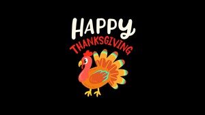 Happy Thanksgiving, AMOLED, Thanksgiving Day, Black background, 4K wallpaper