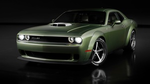 Dodge Challenger, 2021, Dark background, 4K wallpaper