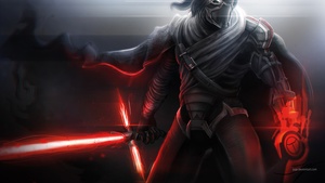 Kylo Ren, Star Wars, Lightsaber, Fictional character, Armor, Red, Digital composition, 4K wallpaper