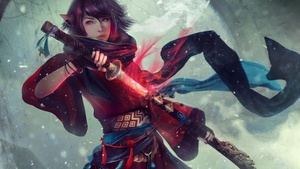 Final Fantasy XIV, Fictional character, Digital paint, Video Game, 4K wallpaper