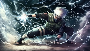 Kakashi Hatake, Artwork, AI art, Naruto, 4K wallpaper