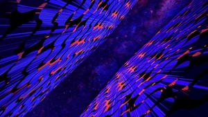 Neon, Modern architecture, Sky view, Cyberpunk, Cosmic, Looking up at Sky, Starry sky, Milky Way, Aesthetic, Neon city, 4K wallpaper