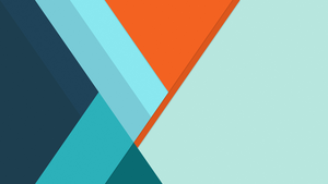 Material Design, Minimalist, Orange, Stripes, Blue, Flat, 4K wallpaper