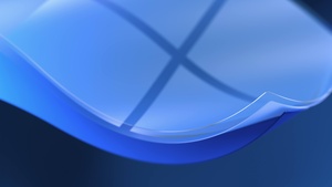 Windows 11, Stock, Blue background, Windows logo, 4K wallpaper