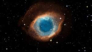 Helix Nebula, Dark background, Constellation, Galaxy, Astronomy, Stars, Eye Illustration, Cosmos, 4K wallpaper