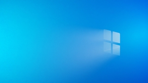 Windows logo, Windows 11, Blue background, Minimalist, 4K wallpaper