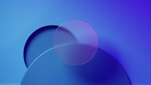 Blue background, Circles, Frosty, 4K wallpaper