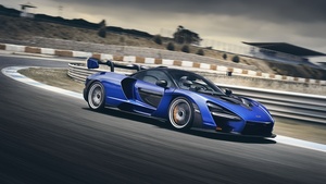 McLaren Senna, Sports cars, Racing car, Race track, 4K wallpaper