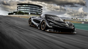 McLaren 720S GT3X, Sports cars, Race track, Black cars, 2021, 4K wallpaper