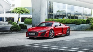 Audi R8 V10 performance RWD, 2021, 4K wallpaper