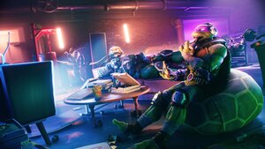 Fortnite, Ninja turtles, TMNT, Fortnite, 2024 Games, Leonardo (TMNT), Donatello (TMNT), Raphael (TMNT), Michelangelo (TMNT), Ninja Warrior, 4K wallpaper