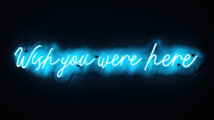 Love quotes, Mood, Neon, Black background, Glowing, 4K wallpaper