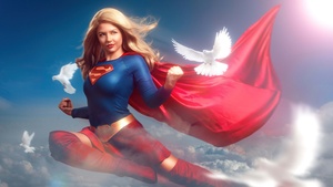 Supergirl, Marvel Superheroes, Marvel Comics, 4K wallpaper