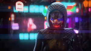 Cyberpunk girl, Future tech, Futuristic, Dope, 4K wallpaper