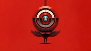 Captain America: Brave New World, Red aesthetic, Artwork, 4K wallpaper