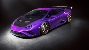 Lamborghini Huracan EVO, Exotic car, Dark background, 4K wallpaper
