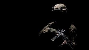 Soldier, War, Silhouette, Black background, 4K wallpaper