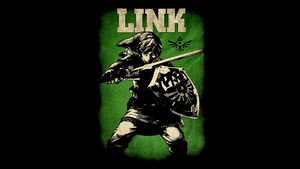 The Legend of Zelda, Link, Black background, 4K wallpaper