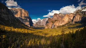 Yosemite Valley, Yosemite National Park, Landscape, Scenic, Clouds, Evening, Mountains, California, 4K wallpaper