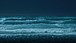 Lake Ontario, Waves, Body of Water, Night, Cold, Toronto, 4K wallpaper