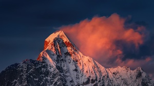Mount Siguniang, Mi Pad 5 Pro, Qionglai Mountains, Sunrise, Morning, Peak, Stock, 4K wallpaper