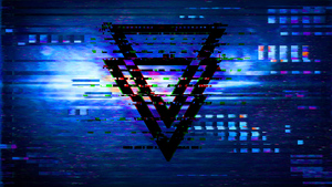 Glitch art, Triangles, Effect, Distortion, Digital Art, 4K wallpaper