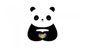 Love heart, Colorful hearts, White background, Minimalist, Happy, Cartoon, Simple, 4K wallpaper