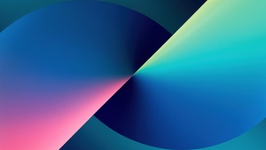 iPhone 13, Blue, Stock, iOS 15, Gradient background, iPhone 13 Pro Max, 4K wallpaper