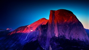 Yosemite Valley, National Park, Colorful, Vibrant, Viewpoint, Mountain Peak, Manipulation, Retina, Landscape, Famous Place, 4K wallpaper