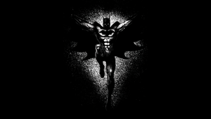 Dark Knight, Superhero, Artwork, DC Comics, AMOLED, Black background, 4K wallpaper