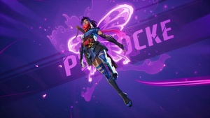 Psylocke, Marvel Rivals, 2024 Games, Purple background, 4K wallpaper