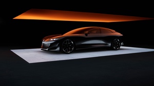 Audi grandsphere concept, Electric cars, Concept cars, 2021, Black background, 4K wallpaper