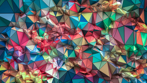 Triangles, 3D background, Colorful, Shapes, Geometric, 4K wallpaper