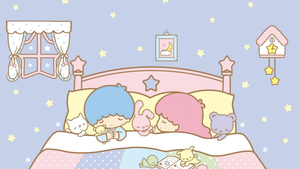 Kiki and Lala, Bedtime story, Little Twin Stars, Cartoon, Sanrio, 4K wallpaper