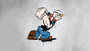 Popeye, Artwork, Cartoon, 4K wallpaper