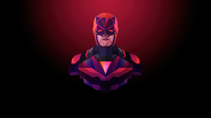 Daredevil, Minimal art, Marvel Superheroes, Dark background, Dark red, 4K wallpaper